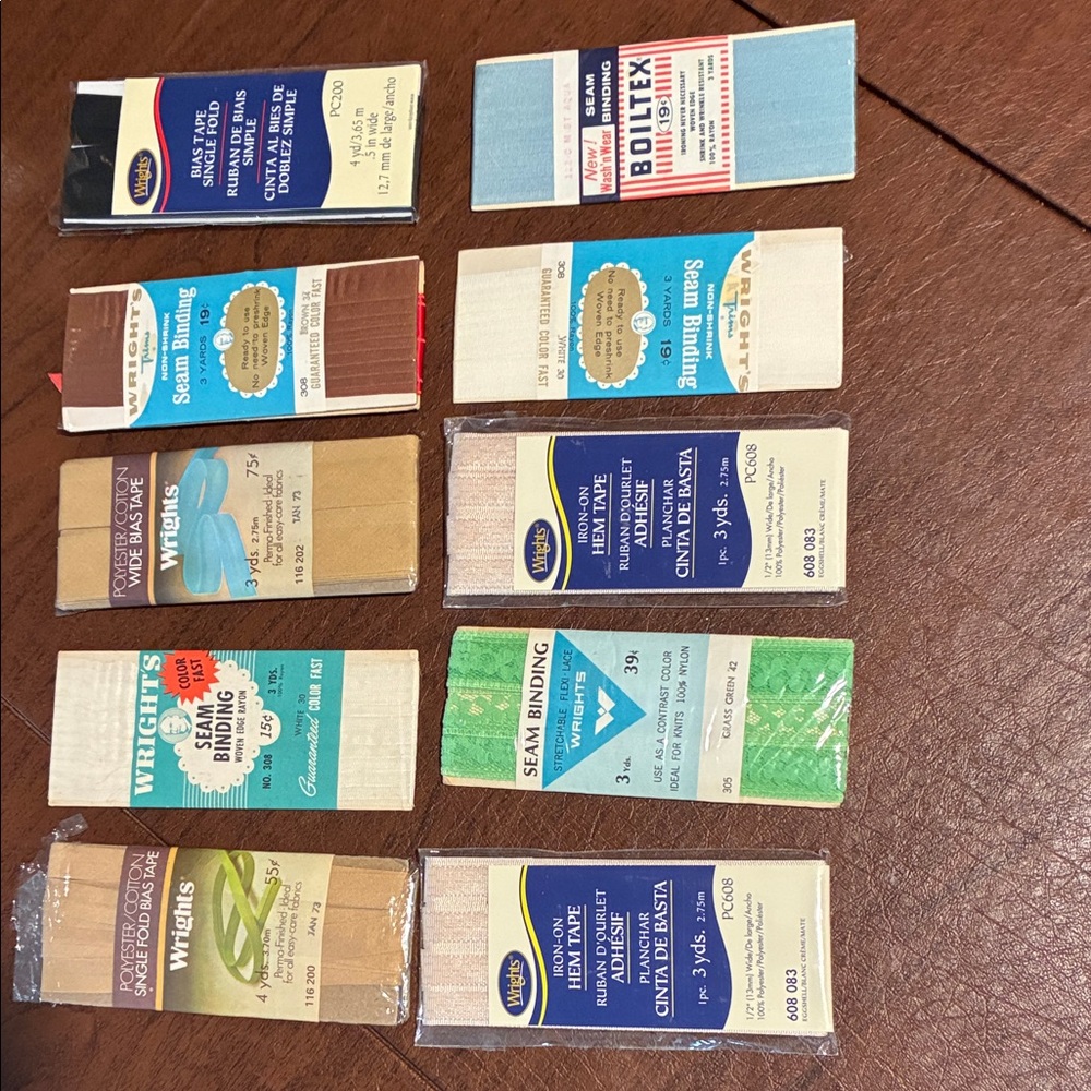 Assorted Seam Binding and Bias Tape Set